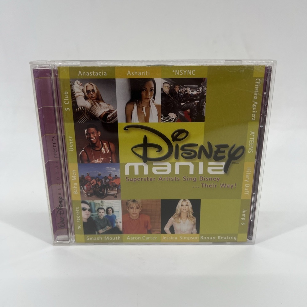 DisneyMania CD 2002 Walt Disney Records Christina Aguilera NSYNC Poster
